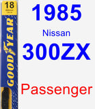 Passenger Wiper Blade for 1985 Nissan 300ZX - Premium