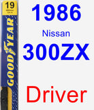 Driver Wiper Blade for 1986 Nissan 300ZX - Premium