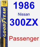 Passenger Wiper Blade for 1986 Nissan 300ZX - Premium