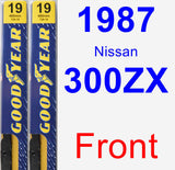 Front Wiper Blade Pack for 1987 Nissan 300ZX - Premium