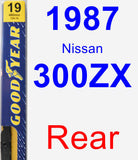 Rear Wiper Blade for 1987 Nissan 300ZX - Premium