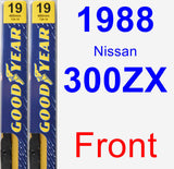 Front Wiper Blade Pack for 1988 Nissan 300ZX - Premium