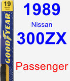Passenger Wiper Blade for 1989 Nissan 300ZX - Premium
