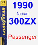 Passenger Wiper Blade for 1990 Nissan 300ZX - Premium