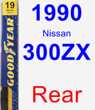 Rear Wiper Blade for 1990 Nissan 300ZX - Premium