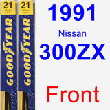 Front Wiper Blade Pack for 1991 Nissan 300ZX - Premium