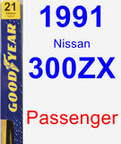 Passenger Wiper Blade for 1991 Nissan 300ZX - Premium