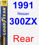 Rear Wiper Blade for 1991 Nissan 300ZX - Premium