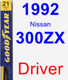 Driver Wiper Blade for 1992 Nissan 300ZX - Premium