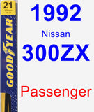 Passenger Wiper Blade for 1992 Nissan 300ZX - Premium