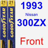 Front Wiper Blade Pack for 1993 Nissan 300ZX - Premium