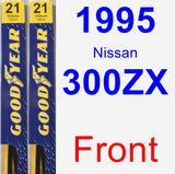 Front Wiper Blade Pack for 1995 Nissan 300ZX - Premium