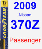 Passenger Wiper Blade for 2009 Nissan 370Z - Premium