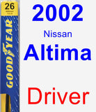 Driver Wiper Blade for 2002 Nissan Altima - Premium