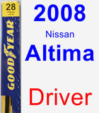 Driver Wiper Blade for 2008 Nissan Altima - Premium