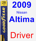 Driver Wiper Blade for 2009 Nissan Altima - Premium