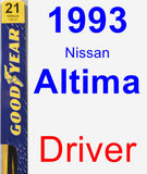 Driver Wiper Blade for 1993 Nissan Altima - Premium