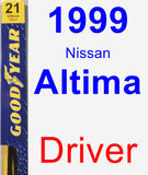 Driver Wiper Blade for 1999 Nissan Altima - Premium