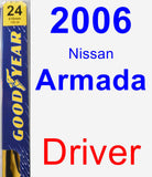Driver Wiper Blade for 2006 Nissan Armada - Premium