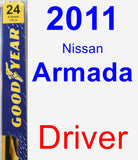 Driver Wiper Blade for 2011 Nissan Armada - Premium