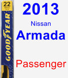 Passenger Wiper Blade for 2013 Nissan Armada - Premium