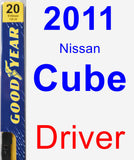 Driver Wiper Blade for 2011 Nissan Cube - Premium