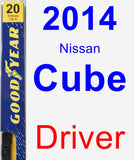 Driver Wiper Blade for 2014 Nissan Cube - Premium