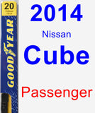 Passenger Wiper Blade for 2014 Nissan Cube - Premium