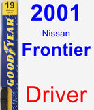 Driver Wiper Blade for 2001 Nissan Frontier - Premium