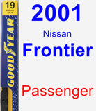 Passenger Wiper Blade for 2001 Nissan Frontier - Premium