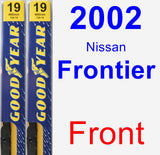 Front Wiper Blade Pack for 2002 Nissan Frontier - Premium