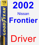 Driver Wiper Blade for 2002 Nissan Frontier - Premium