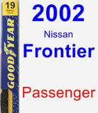 Passenger Wiper Blade for 2002 Nissan Frontier - Premium