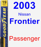 Passenger Wiper Blade for 2003 Nissan Frontier - Premium