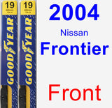 Front Wiper Blade Pack for 2004 Nissan Frontier - Premium