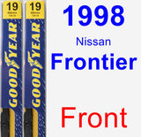 Front Wiper Blade Pack for 1998 Nissan Frontier - Premium