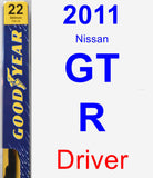 Driver Wiper Blade for 2011 Nissan GT-R - Premium