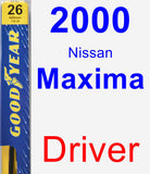 Driver Wiper Blade for 2000 Nissan Maxima - Premium