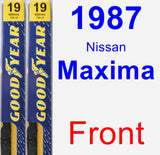 Front Wiper Blade Pack for 1987 Nissan Maxima - Premium