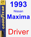 Driver Wiper Blade for 1993 Nissan Maxima - Premium