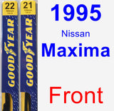 Front Wiper Blade Pack for 1995 Nissan Maxima - Premium