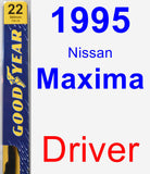 Driver Wiper Blade for 1995 Nissan Maxima - Premium