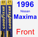 Front Wiper Blade Pack for 1996 Nissan Maxima - Premium