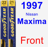 Front Wiper Blade Pack for 1997 Nissan Maxima - Premium