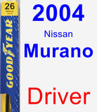 Driver Wiper Blade for 2004 Nissan Murano - Premium