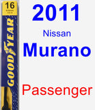Passenger Wiper Blade for 2011 Nissan Murano - Premium