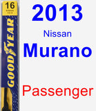 Passenger Wiper Blade for 2013 Nissan Murano - Premium