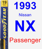 Passenger Wiper Blade for 1993 Nissan NX - Premium