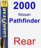 Rear Wiper Blade for 2000 Nissan Pathfinder - Premium