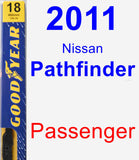 Passenger Wiper Blade for 2011 Nissan Pathfinder - Premium